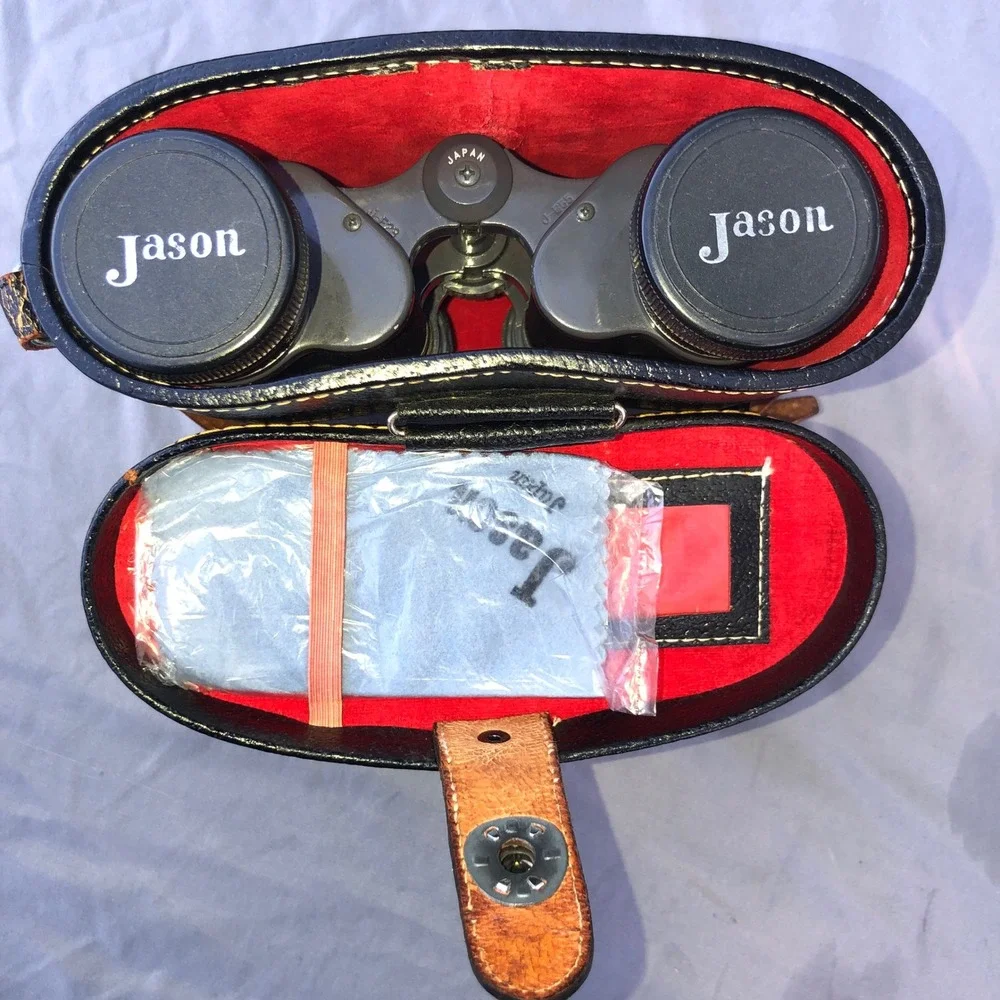 Vintage Jason 7x35 Extra-Fine Quality‎ Binoculars Coated Lenses Japan with Case